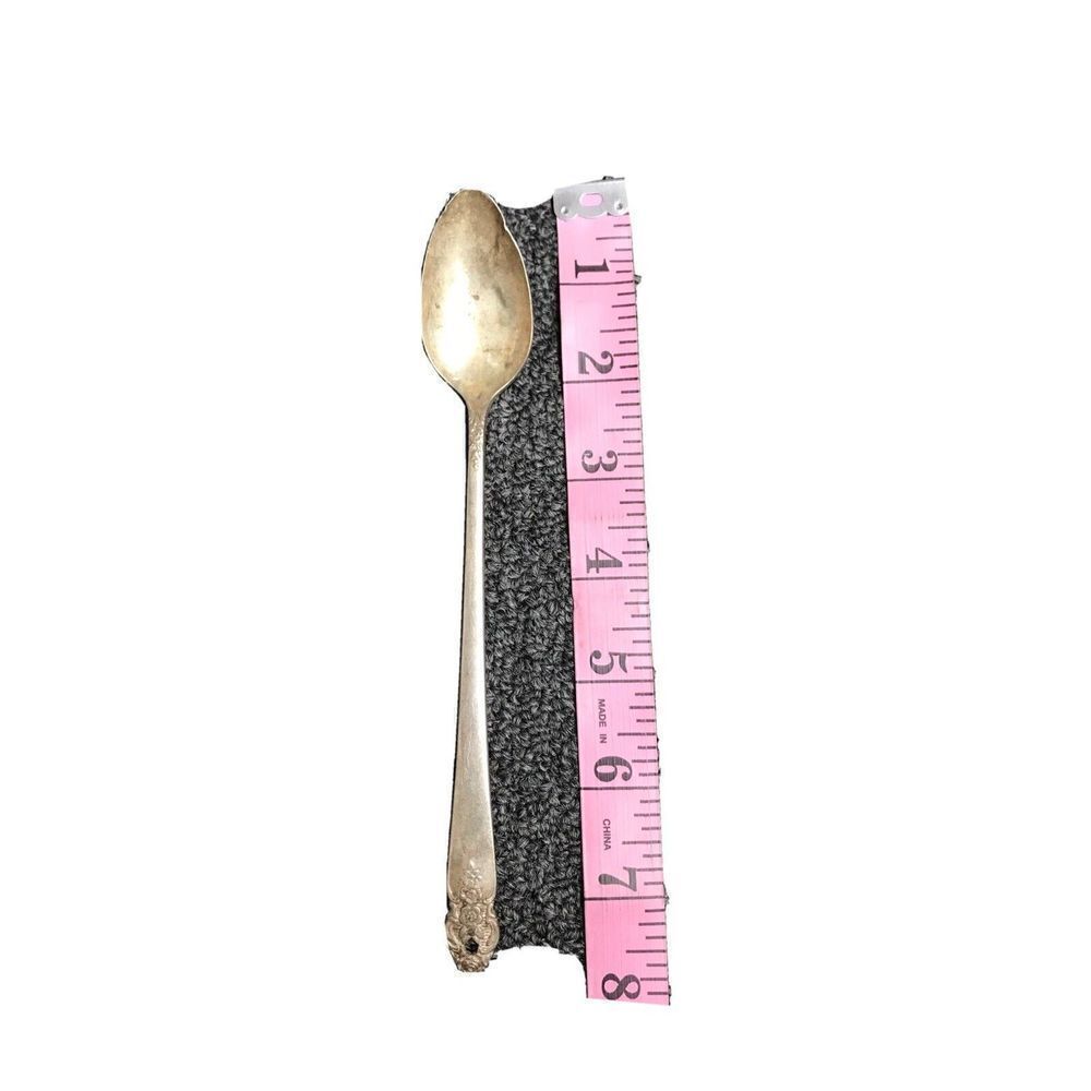 Rose Point by Wallace Sterling Silver Iced Tea Spoon 7 5/8"